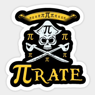 Pi rate Sticker